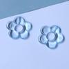 Colored Perforated Beads Hollow Flowers-Shaped Pendant DIY Clothing Accessories Earrings Hairpin Phone Shells Material