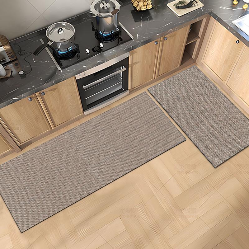 

Моющийся нескользящий кухонный коврик Льняной кухонный коврик Винтажный нескользящий напольный коврик Длинные полосатые ковры Кухонные дорожки Входной дверной коврик 40X60cm