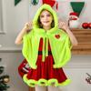 Grinch Kinderkostüm Mit Umhang Und Kleid Für Weihnachtsfeier Kostüm