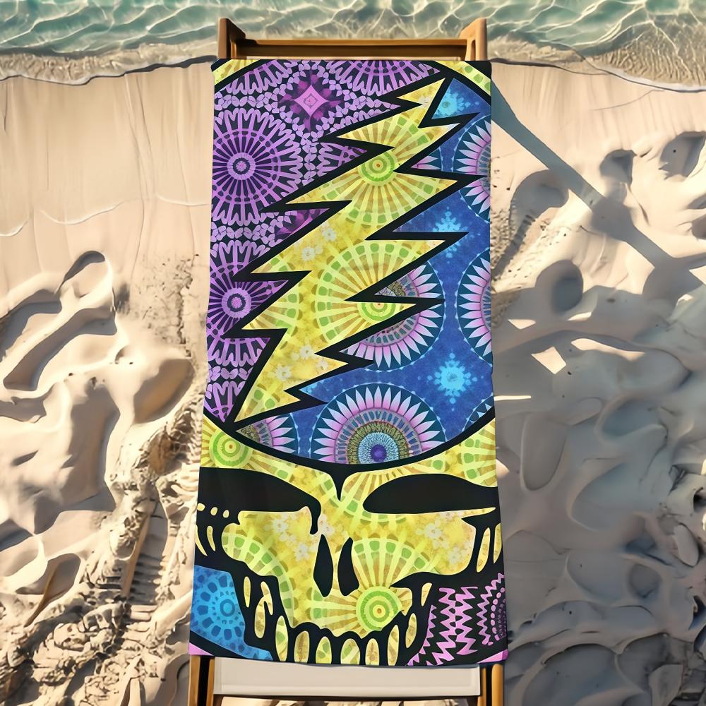 Rock Band G-Grateful Dead Handtuch Strandtuch Reise Leicht Hautfreundlich Für Pool Strand Camping Kreuzfahrt Sommer