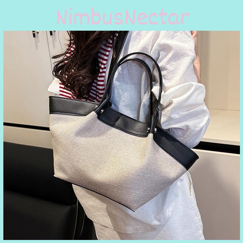 Fashion Color Blocked Pleated Design Women Casual Shoulder Bag Autumn For