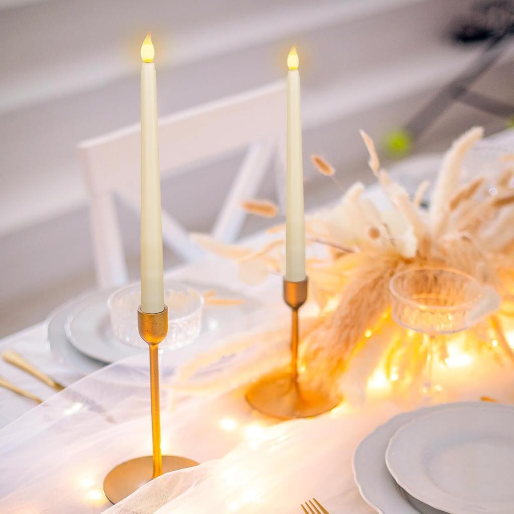 Flameless Candles Battery Powered Large Candle Lights LED Warm Light Candle Lamps for Home Christmas Halloween Party Decoration