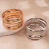 Set di Braccialetti Geometrici Metallici da Otto Pezzi