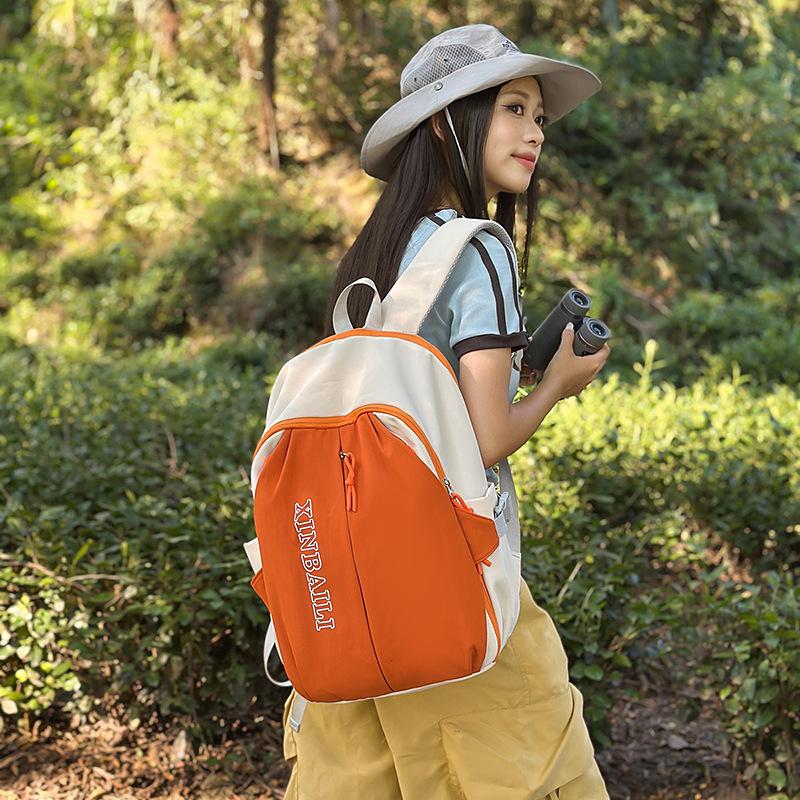 Schoolbag Outdoor Backpack Women's 1011 New Junior High School Student School Bag Large Capacity High School Student Sports Travel Backpack Men