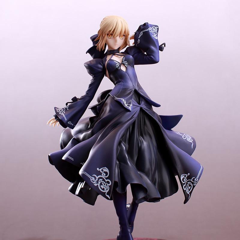 25cm Fate/Stay Night Saber Alter - Pvc Anime Figurine Formal Dress Version Swapable Stylish Room Decoration Desk Ornament Present