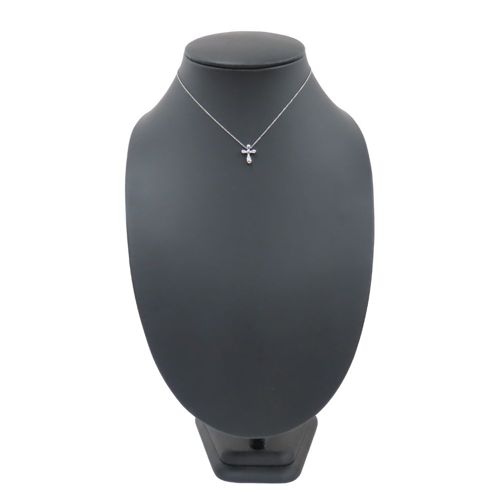 Used TIFFANY&Co. Necklace Small Cross Silver925 2.7g Silver El Saperetti