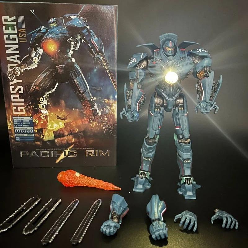 Pacific Rim Gipsy Avenger 2nd Gen Light Mecha Ultra Articulated Action Figure LED Glowing Robot Desktop Ornament Movie Collectib