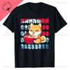 Kawaii Japan RaUnisex Cat Print Tshirt Animated Cat Love Round Cut Cotton Tshirt Harajuku Unisex Unisex Summer Streetwear O-neck Tops Unisex