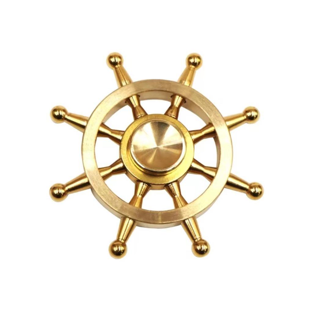 Brass Fingertip Spinning Gyroscope for Stress Relief - Ideal for Adults, Kids, and Students