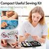 Compact Travel Sewing Kit - All-in-One DIY Repair Set with Premium Accessories (Scissors, Thread, Needles) for Adults
