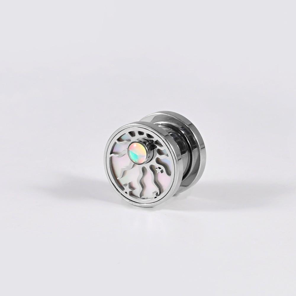 Edelstahl Ohrklemme Ohrringe Sonne Stern Design Ohrstecker Neue Ohrdehner für Tragus Piercing