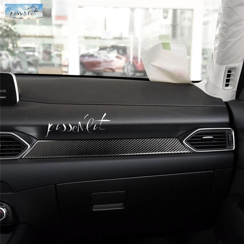 Carbon Fiber Auto Interior Stickersfor Instrument Panel Decoration For Mazda CX-5 CX 5 CX5 2018 2017 Car Styling Accessories