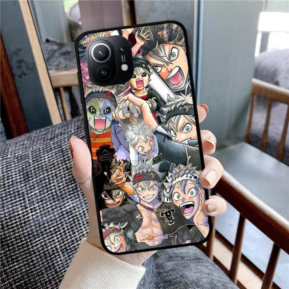 Black Clover Phone Case For Xiaomi Mi 5X 8 9 10 11 12 Lite Pro 10T PocoX3pro PocoM3 Note 10 Pro Lite