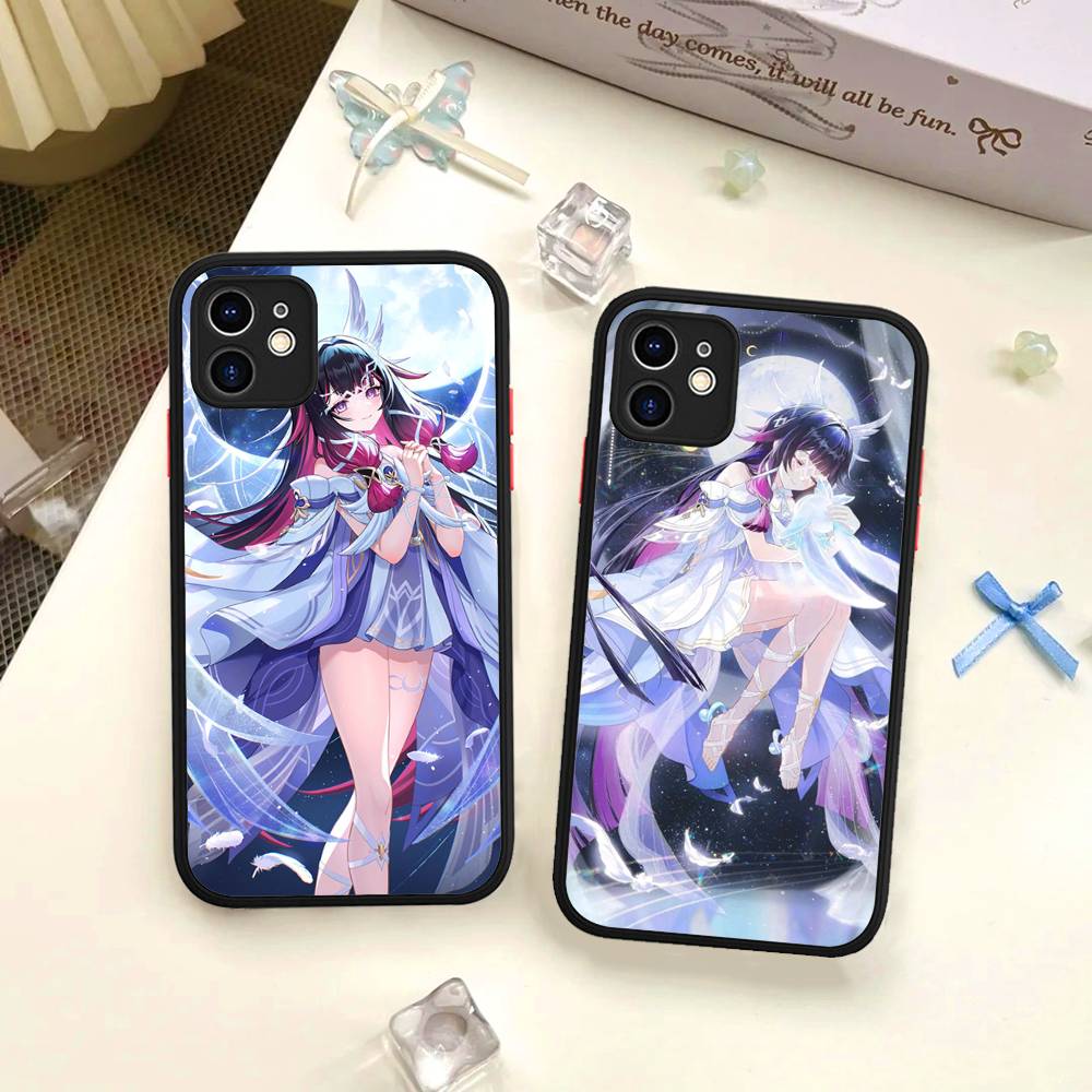 Genshin Impact Columbina Phone Case For IPhone 16 15 14 11 12 13 Pro Max Plus 12 XS Max Back Cover Matte Case