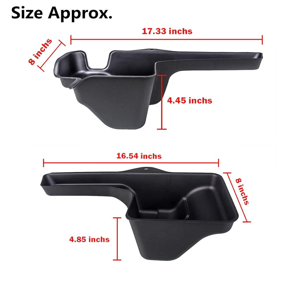 Bil Bakre Bagageutrymme Sida Förvaringslåda Hållare Organizer Bricka för Jeep Wrangler JL 4-dörrars 2018-2025 Förvaring Ordning Interiörtillbehör