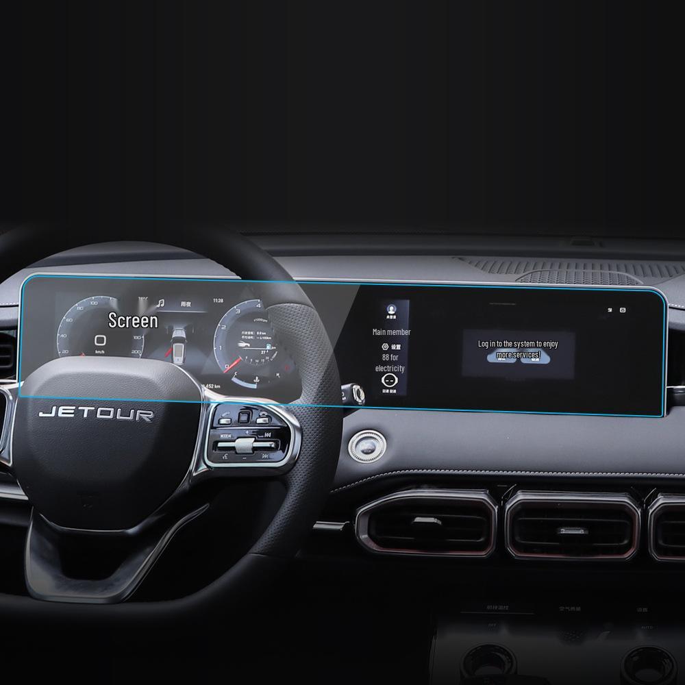 Jetour X70M/X70PRO/S Navigation & Instrument Screen Protective Tempered Film