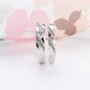 Buyee   CopperCouples Ring White Zircon Ring Finge for Women Men Classic Fashion Wedding Fine Jewelry Circle Gift