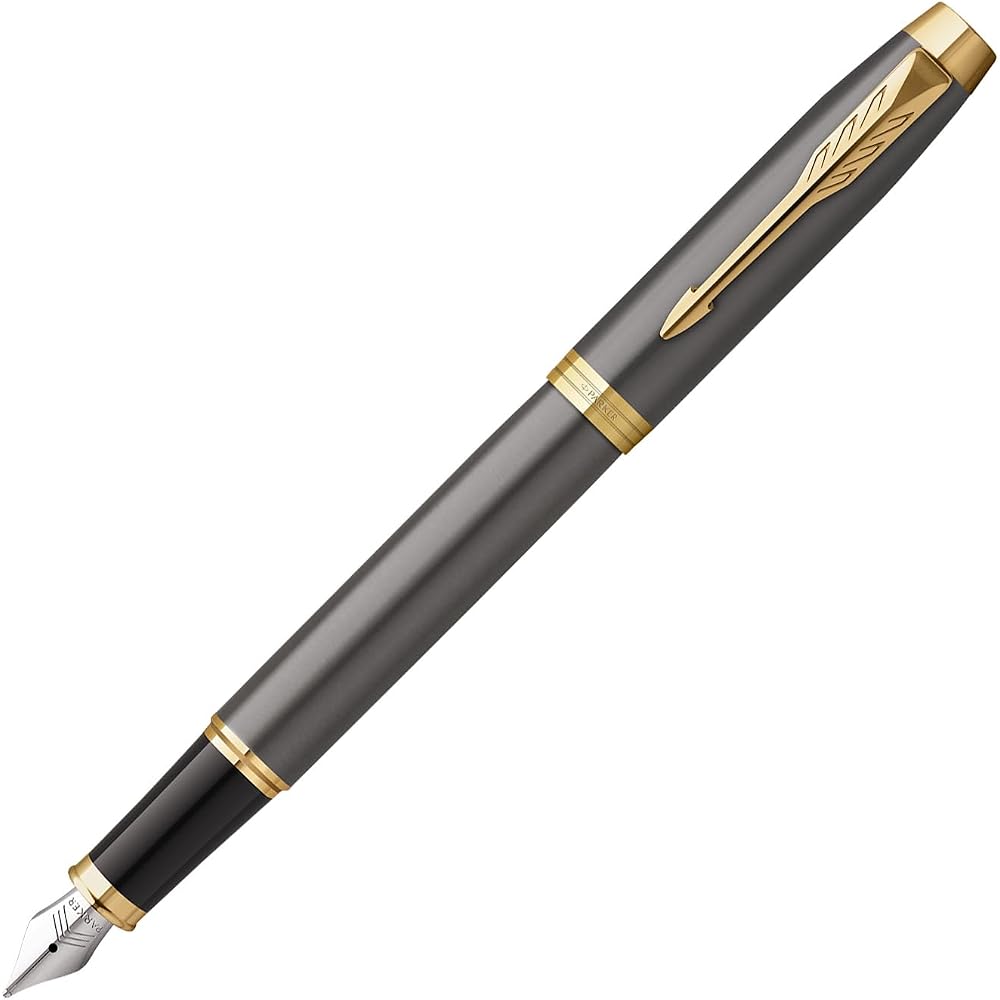 PARKER Parker Fountain Pen IM Gray GT Fine Print Gift Box Gift Present Luxury Regular Imported Pr...