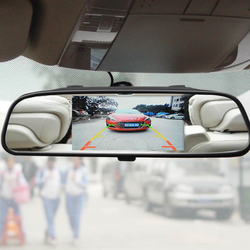 Parking Backup Camera Reverse Image Car  Rear View Video 4.3/5  Inch Vehicle  Lcd Monitor System Easy Installation