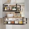 Retractable Kitchen Hanging Storage Rack for Paper, Cling Film, and Utensils