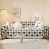 Geometry Chenille Sofa Cover Cloth Sofa Blanket Cover Full Cover Universal Couch Towel Cover Dust Proof Sofa Cushion Cover