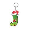Santa 2D Flat Acrylic Christmas Tree Hanging Decoration Sports Car Decoration Flat Decoration Pendant