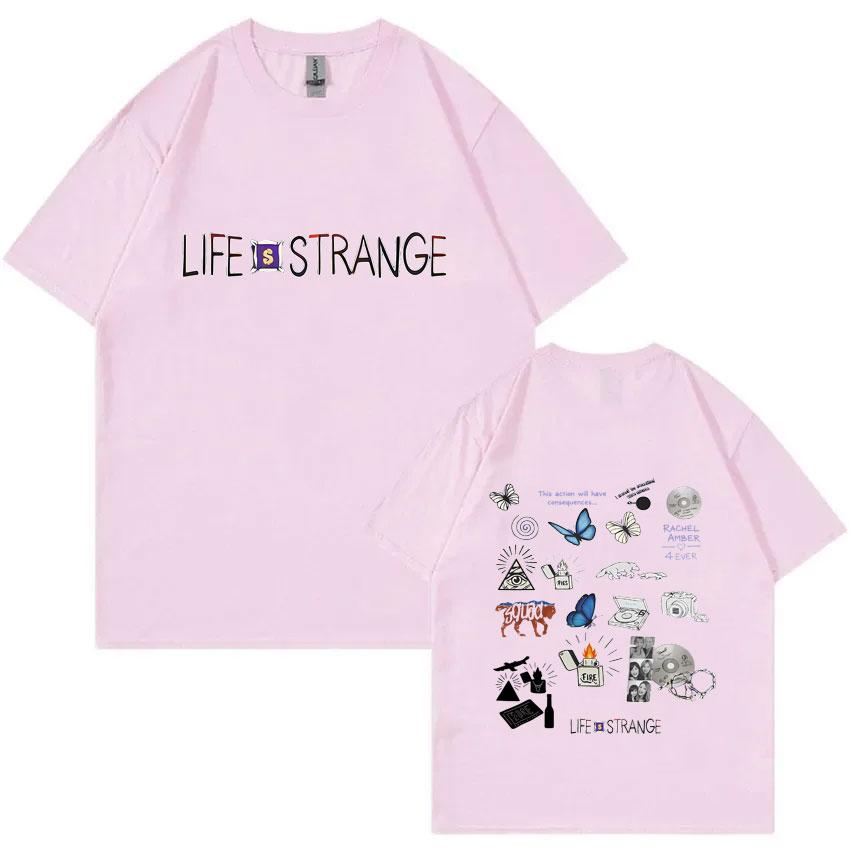 Hot Game Life Is Strange Logo Print Tshirt Unisex Women Casual Oversized Crewneck T Shirts Male Fashion Vintage Tshirt Streetwear