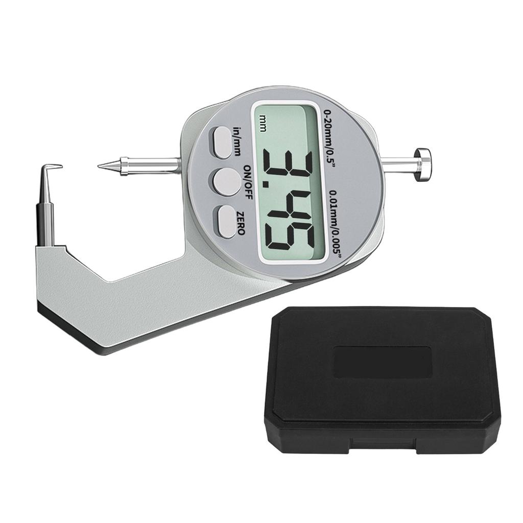 Precisions Digital Thickness Gauge High Accuracy Electronic Micrometer with Clear LCD Display Precise Thickness Meter