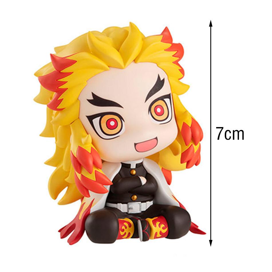 Anime Figure Demon Slayer Nezuko Tanjirou Zenitsu Inosuke Kyoujurou Kanawo Action Figures Model Doll Toy Desktop Ornament Gift