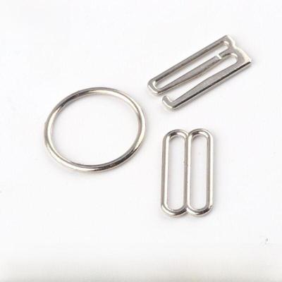 Galvanizētas sudraba regulēšanas sprādzes apakšveļai — 0,8 CM, 1,0 CM, 1,5 CM izmēri