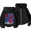Kids Hooded Pullover Long Sleeve Jacket Trendy Outerwear for Boys and Girls