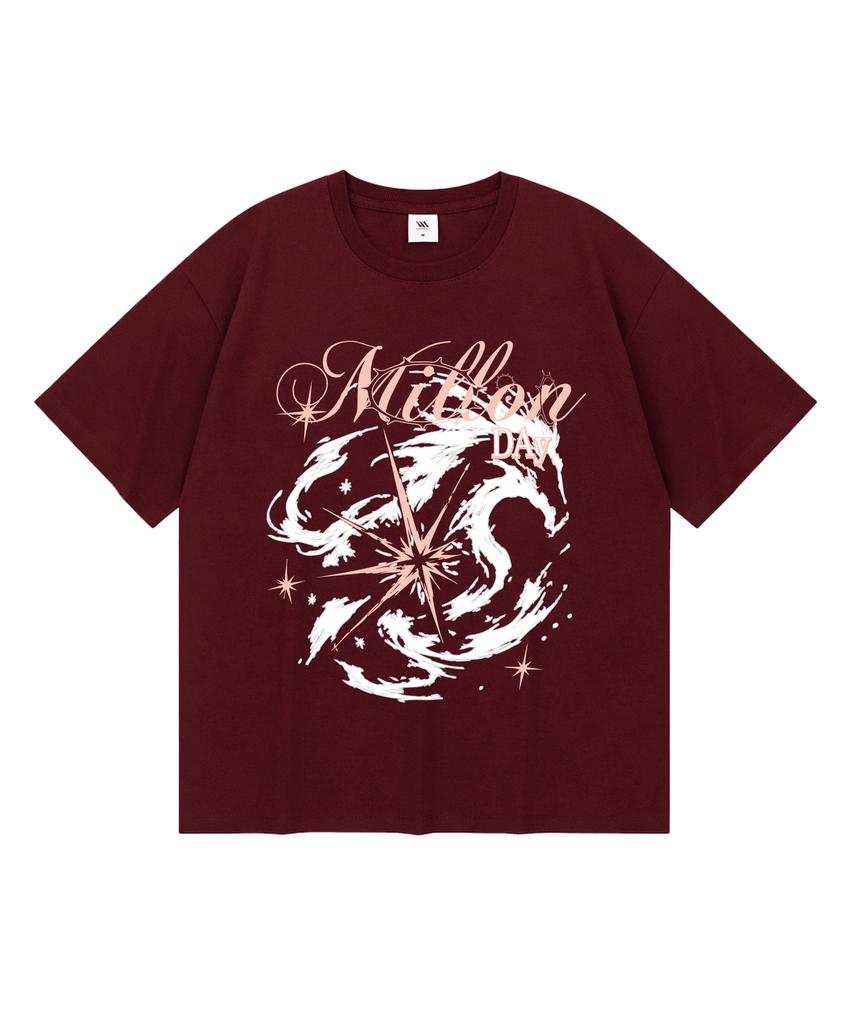 MILLION DAY Starhorse Cool Cotton Short Sleeve T-Shirt