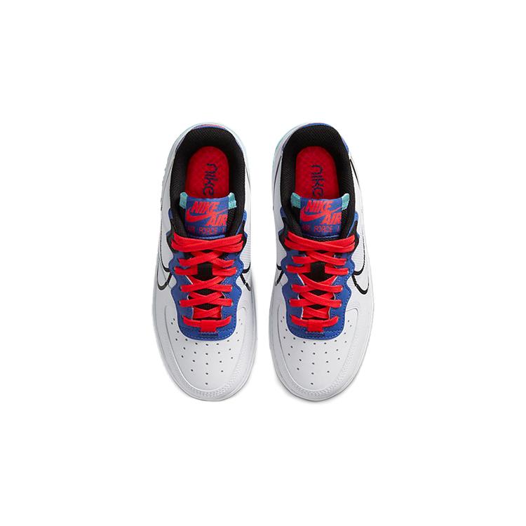 New Nike Air Force 1 React White Astronomy Blue Laser Crimson GS CD6960-101