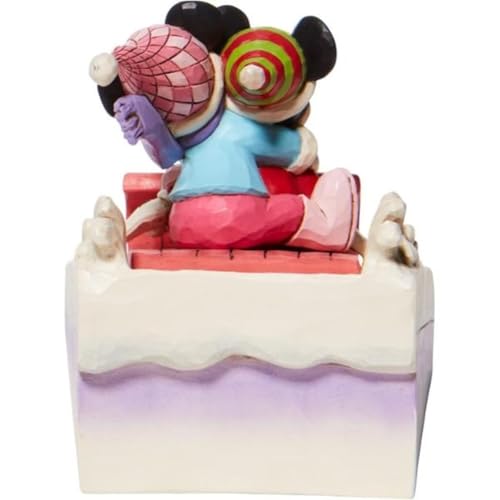 Enesco Statue/Figure "Disney Traditions" Mickey & Minnie Sleigh, Size: 12.5 X 9.5 X 11cm (DTR6008972)