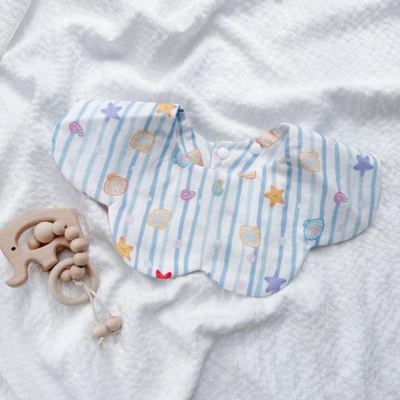 Cotton Bib Cartoon Print Baby Feeding Towel Soft Comfortable Saliva Towel Newborns Burping Cloth for Boys Girls