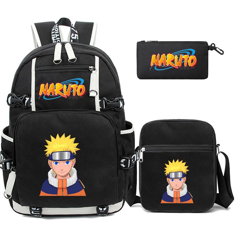 3Pcs/set Anime Backpack for Teen Boy Girl Back To School Backpack Student Schoolbag Men Women Leisure Travel Bag
