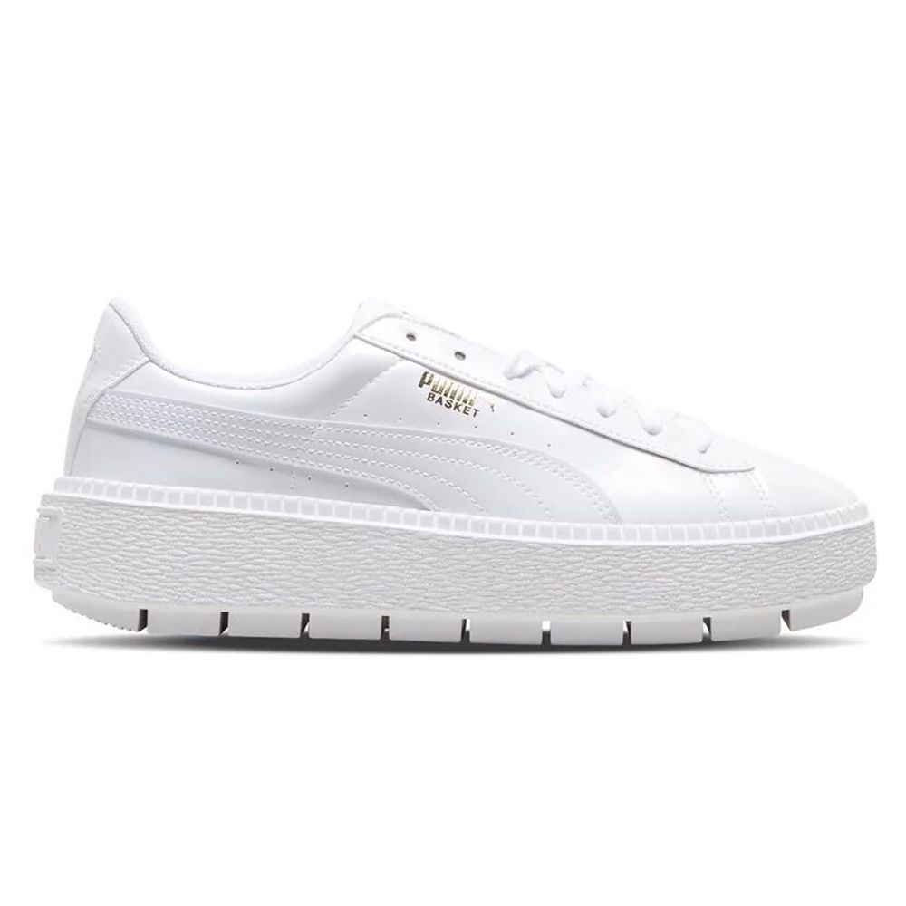 Puma Basket Platform Retro Low-Top Casual Sneakers Unisex Sneakers White 367046-01