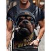 3D Print Animal Pug Graphic T-Shirt For Men Summer Short Sleeve Cool Dog Pattern Tshirts For Men New In Men's Tee Shirts
