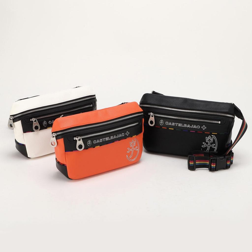 Castelbajac June Waist Orange Men's Bag,