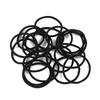 3mm Black High-Elastic Seamless Hair Tie - Versatile DIY Accessory