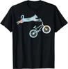 Funny Cat Riding BMX Art for Men Women BMX Bike BMX Lover T-Shirt Women Men Clothing Tops Y2k Graphi