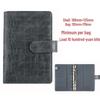 PU Crocodile Texture A6 Detachable Notebook with Zipper Pocket and Printable Logo