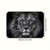 1Pcs Bold Lion Print Car Trunk Mat Non-Slip Heavy-Duty Cargo Liner for SUVs Sedans Trucks  Protects Against Pets Protective Cover