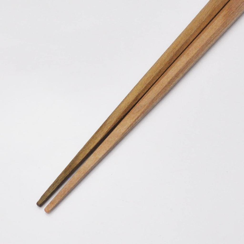 Ishida Various Kaede Natural Wood Chopsticks 23cm Beeswax Finish Made in Japan Traditional Wakasa-nuri
