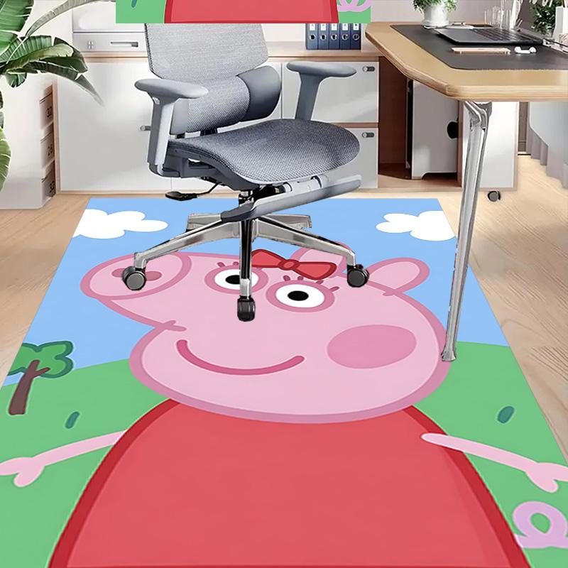 1pc Peppa Pig Adventure Carpet for Playroom Bedroom Living Room Sofa Home Decor,kids Game Area Rug Non-slip Floor Mat Y723129