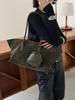 Duoduo Frosted Leather Tote Bag - New Styles, Simple, Large Capacity Shoulder Bag