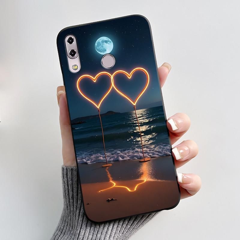 

For ASUS Zenfone 5 ZE620KL ZF620KL X00QD 5z ZS620KL Z01RD Case Luxury Cute Love Rabbit Funny Black Soft TPU Silicone Back Cover Zenfone 5 ZE620KL