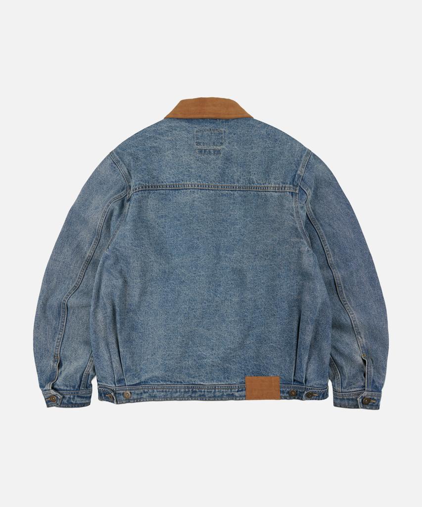 Frizmworks Gewaschene Denim Truckerjacke _ Blau