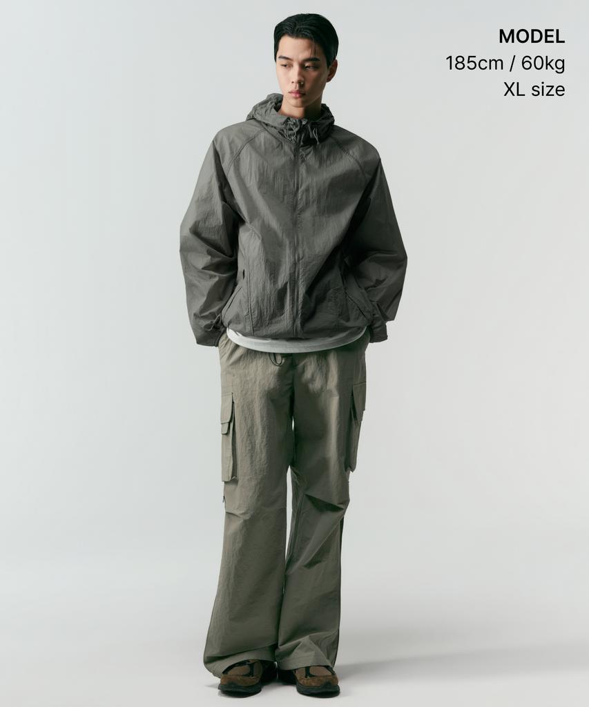Musinsa Standard [City Leisure] Sheer Windbreaker Jacket [Light Khaki Grey]