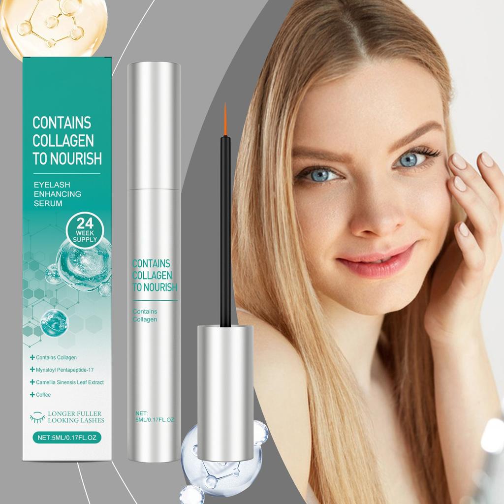 Eyelash Serum, Eyelash Serum Eyelash Growth Serum For Thickness Healthier Eyelash - For Extensions & Eyebrows Lashes 5ml